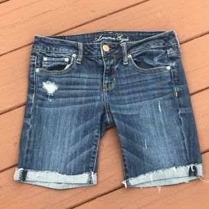 American Eagle Jean Stretch Bermuda Shorts
